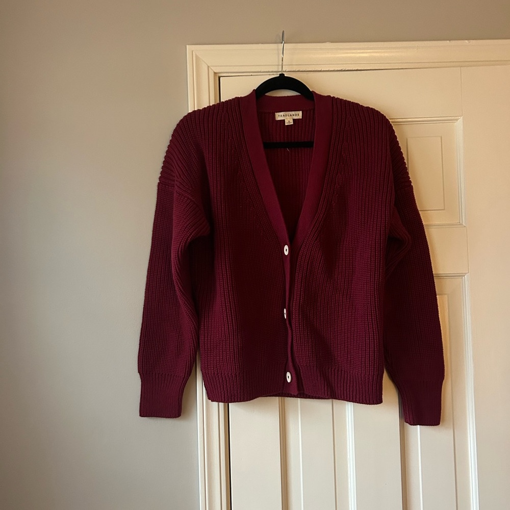 Tradlands Shelter Cardigan in Jam: Size Small NWOT
